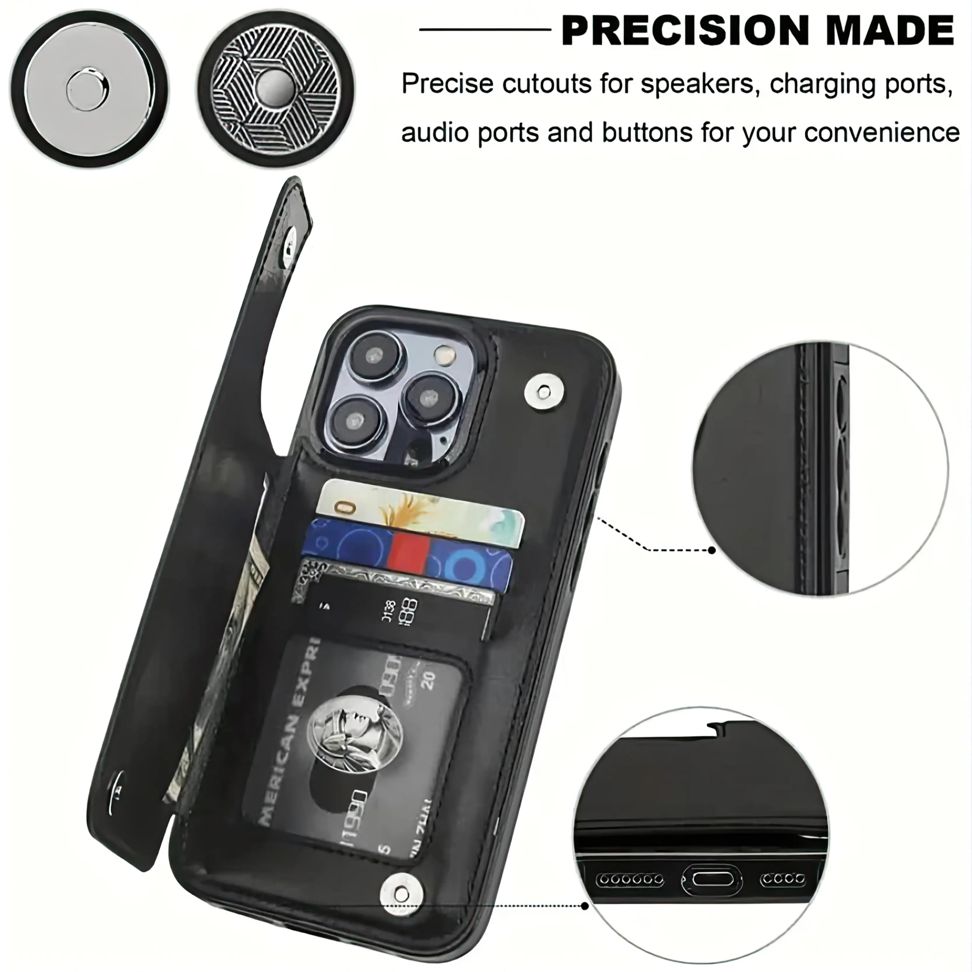 Spooky Cute Halloween Leather Wallet Phone Case for Iphone Samsung 17Pro Max Air 16Plus 15 14 13 12 Galaxy S25 S24 S23 S22Cases, Ghostface, Magnetic Flip Folio Cover with Card Holder, Shockproof Drop Protection, Designed for Women.Jl121