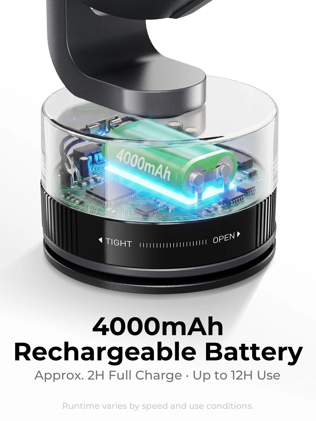 Wireless Toilet Fan, No Hole No Damage!360° Rotatable Wireless Suction Fan I Longlasting USB Charge for Bathroom Toilet Cardesk Kitchen/With Free Charging Cord