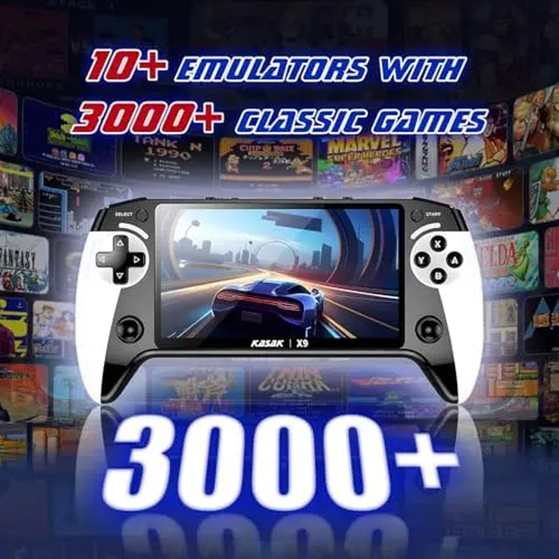X9 Handheld Game Console, Rechargeable Portable Game Console with Built-In 10 Emulator Games, Handheld Wireless Gaming Console for Home & Travel, Protective #Weeklydeals #Summerwins #Dealsforyoudays
