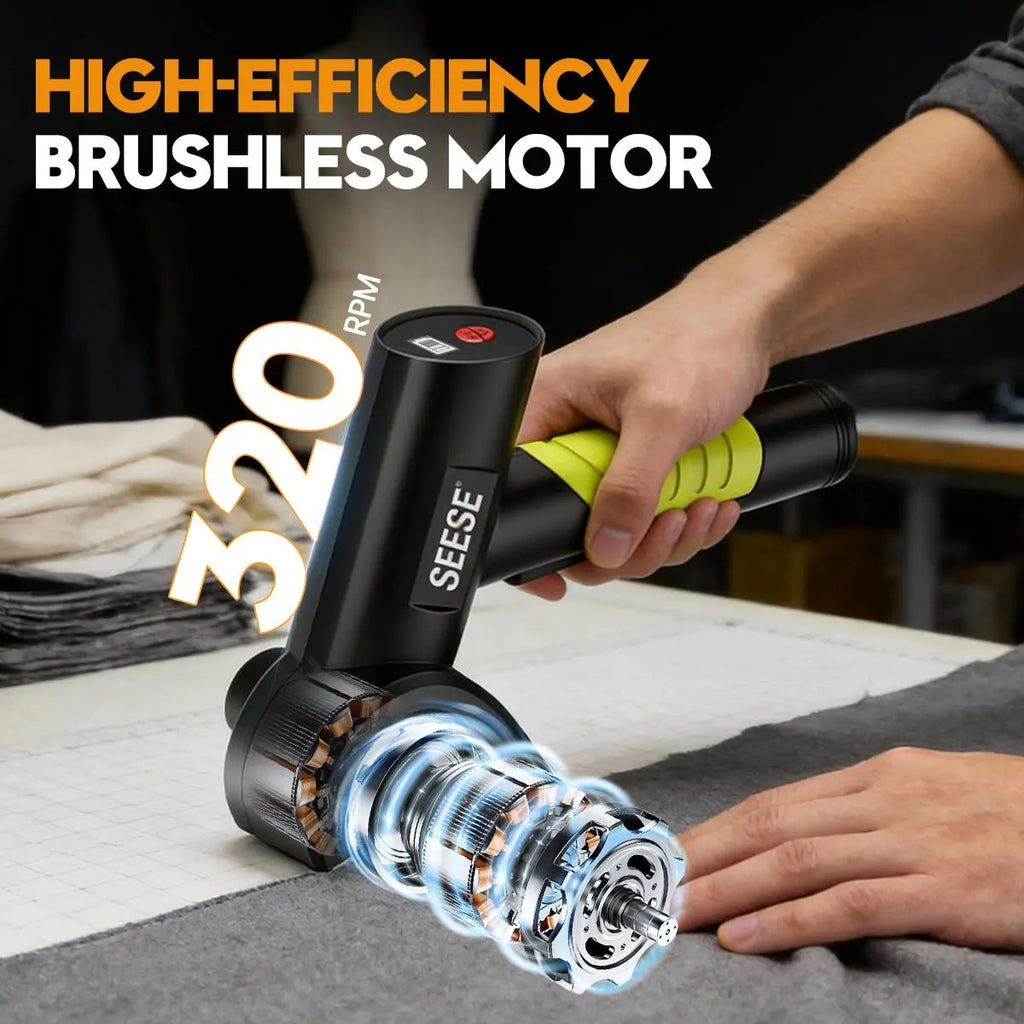 SEESE Cordless Electric Scissors, Rechargeable Cutter for Thin Cardboard, Carpet & Leather Holiday Gifts