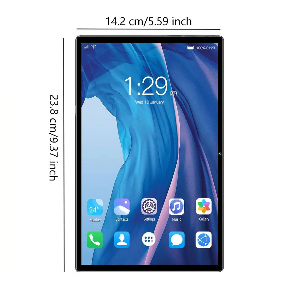 9 Inch Android Tablet, 16GB Storage, SIM & TF Card Slots, Comes with Keyboard, Mouse, Protective Case and USB Charging Cable, Portable Tablet for Study and Entertainment