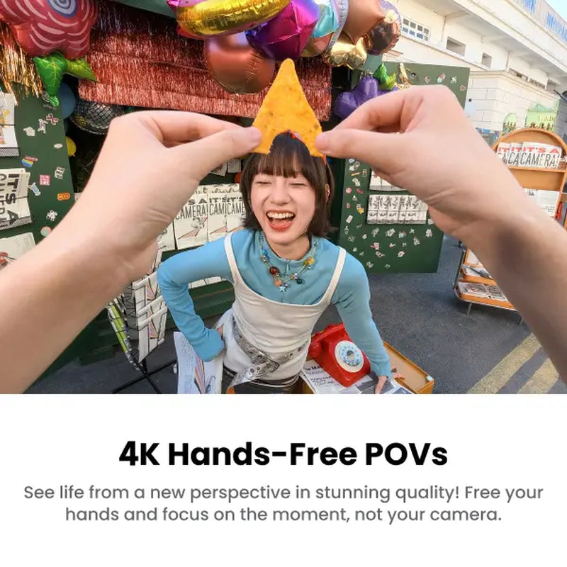 Insta360 GO 3S Retro Bundle Special Edition - Small 4K Vlogging Camera, Hands-Free POV Cam, Retro Filters, 4K30Fps, Extra Bttery, Lightweight Wearable Vlog Camera for Street & Daily Shots