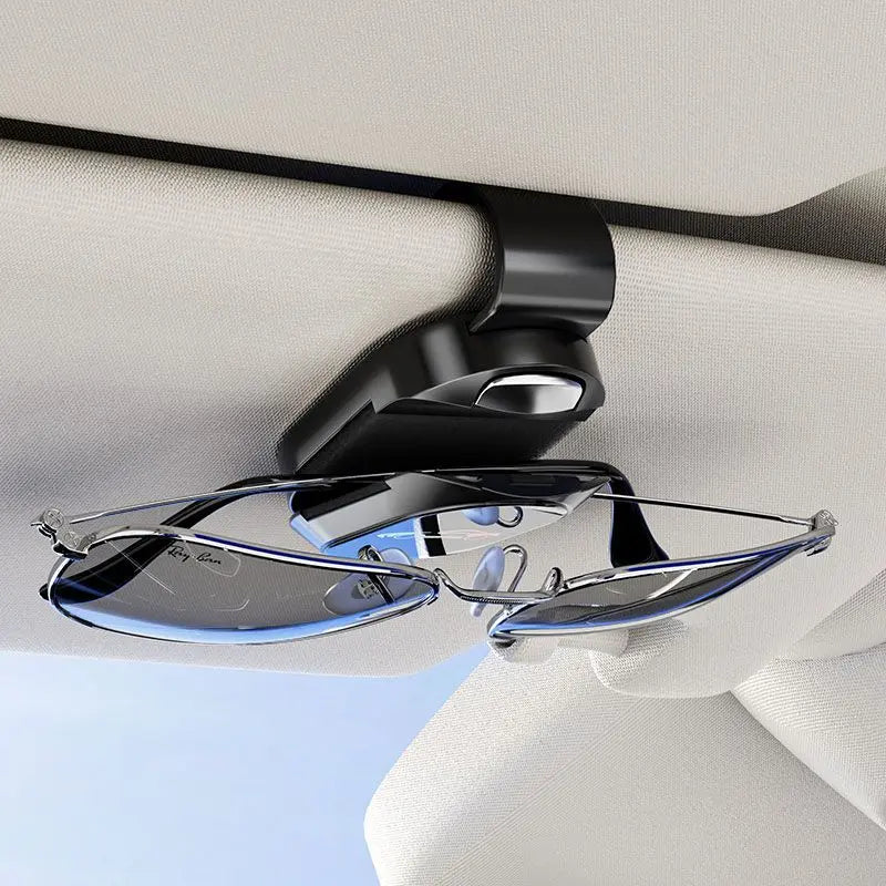 Premium Car Sun Visor Sunglasses Holder Clip - Secure Grip & Anti-Vibration Auto Accessory