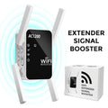 Wifi Repeater Signal Extender, Extends Coverage to 1288 Sq.Ft, Handles 80Devices, 2.4Ghz Wireless Repeater Amplifier, Wifi Extender for Home Use