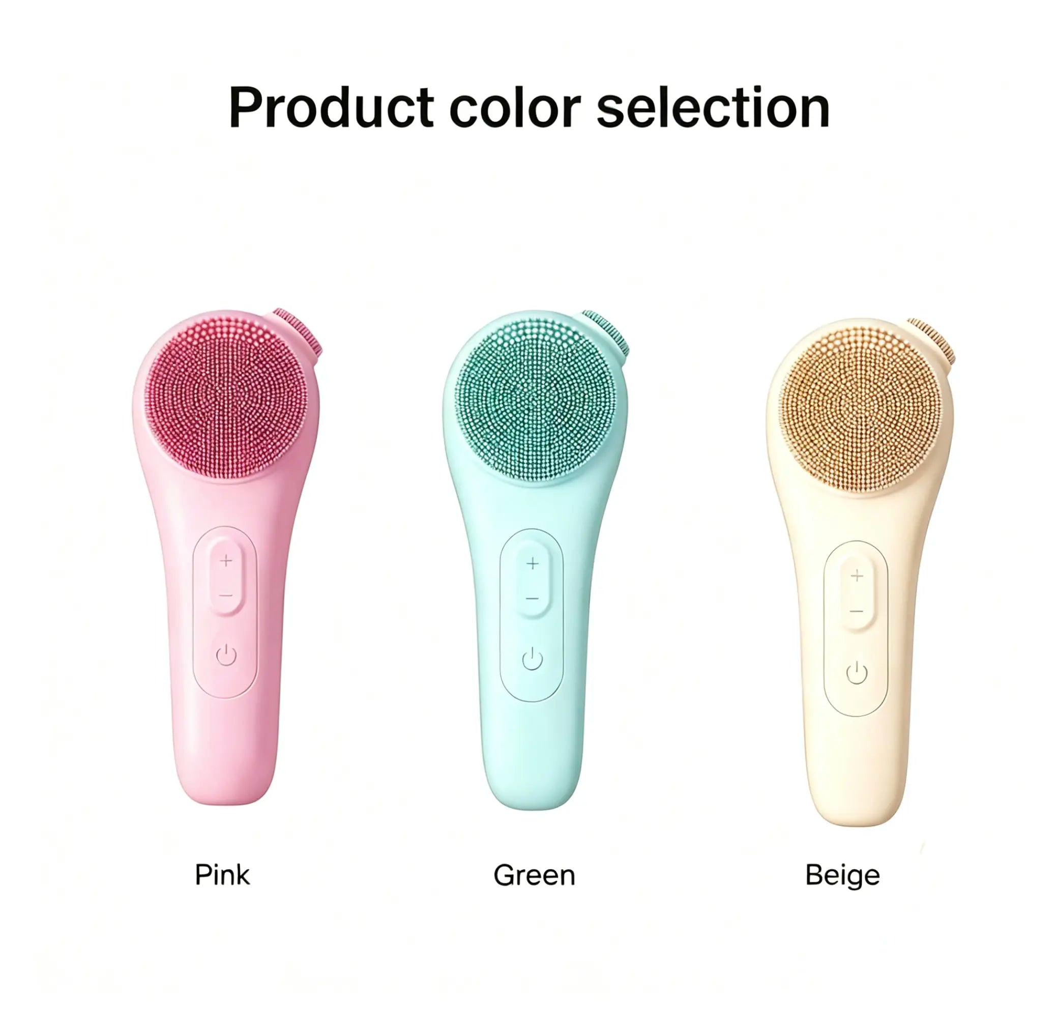 Pink Silicone Facial Cleansing Brush - IPX7 Waterproof Electric Face Scrubber, Gentle Exfoliating Deep Pore Cleanser Massager, USB Rechargeable Facial Tool with Adjustable Settings for Sensitive Skin, Durable Daily Use, Ideal Gift, Facial Brush