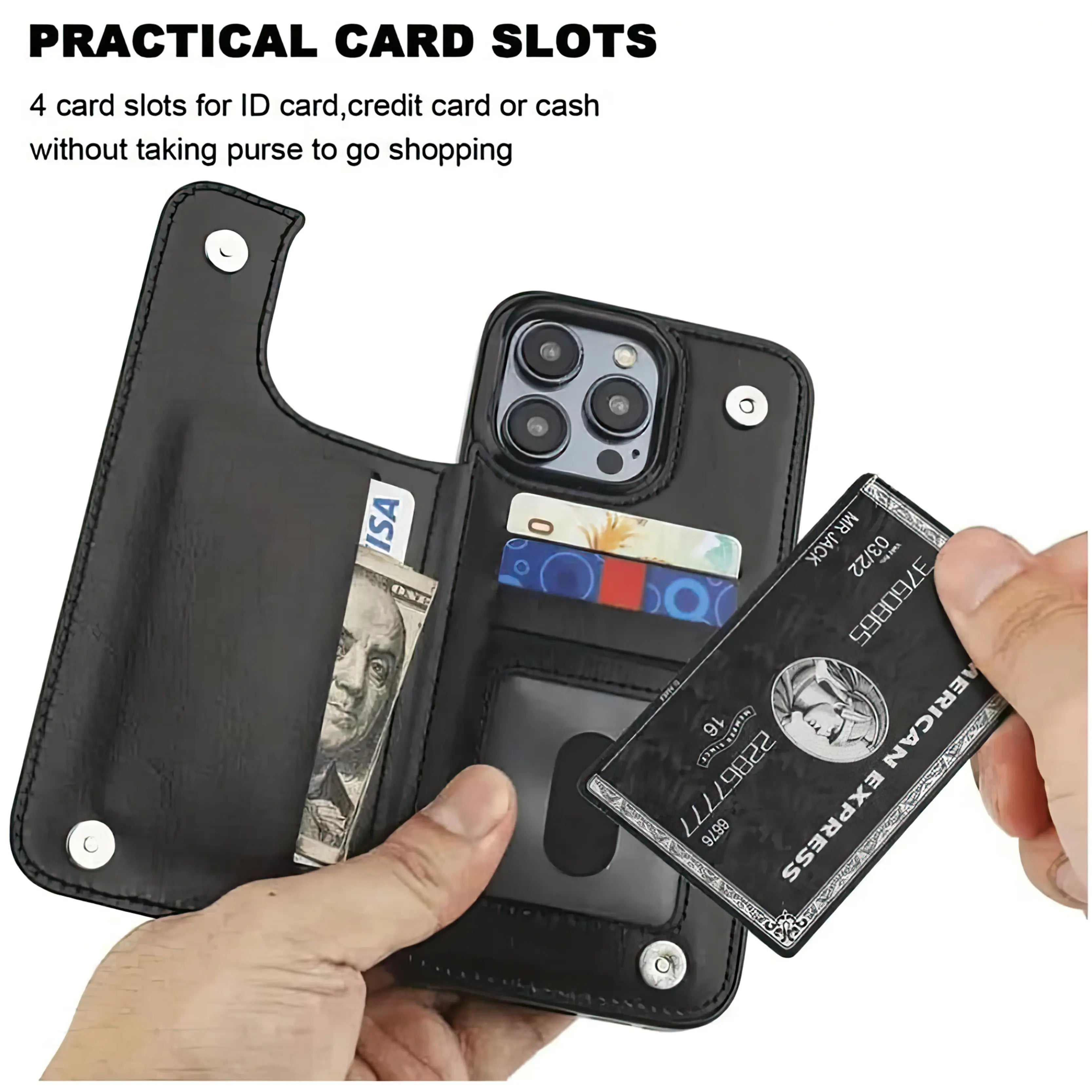 Spooky Cute Halloween Leather Wallet Phone Case for Iphone Samsung 17Pro Max Air 16Plus 15 14 13 12 Galaxy S25 S24 S23 S22Cases, Ghostface, Magnetic Flip Folio Cover with Card Holder, Shockproof Drop Protection, Designed for Women.Jl121