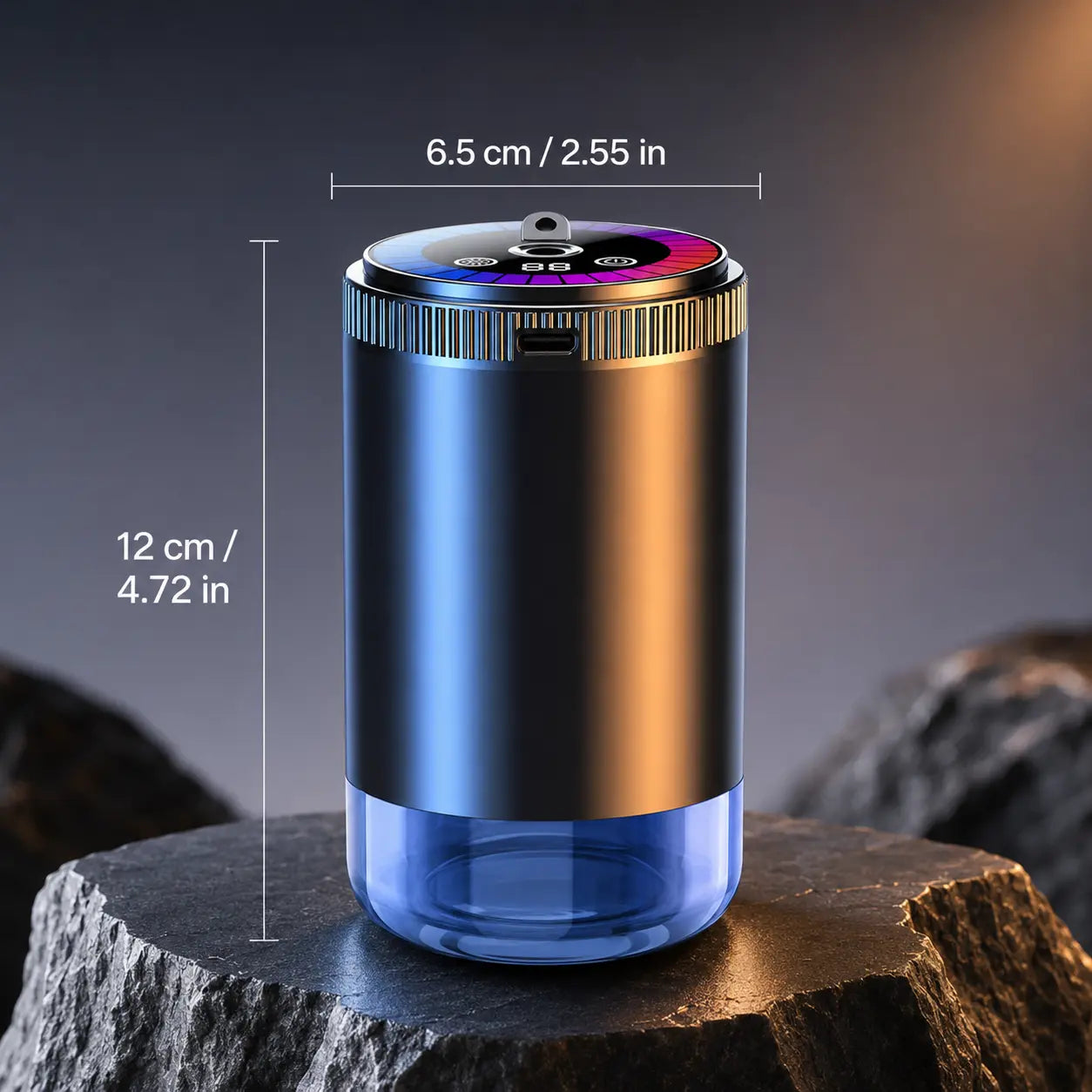 Smart Car Aroma Diffuser - Compact, Romantic Dynamic Light Show, Starry Ceiling Mode, Natural French/Eau De Cologne Scents, Fragrance Control, Long-Lasting Freshness, Ideal Gift for Car Enthusiasts for Daily Commute