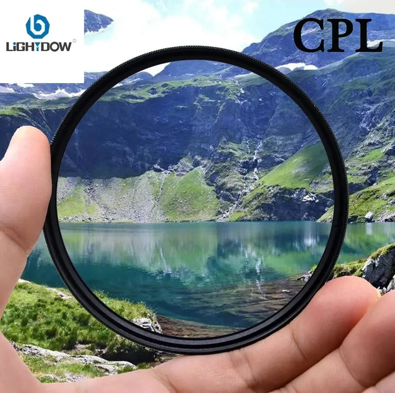 Lightdow 52Mm Smartphone Cellphone Mobile Phone Filter Clip with CPL Filter, Essential Mobile Phone Accessories for Photography