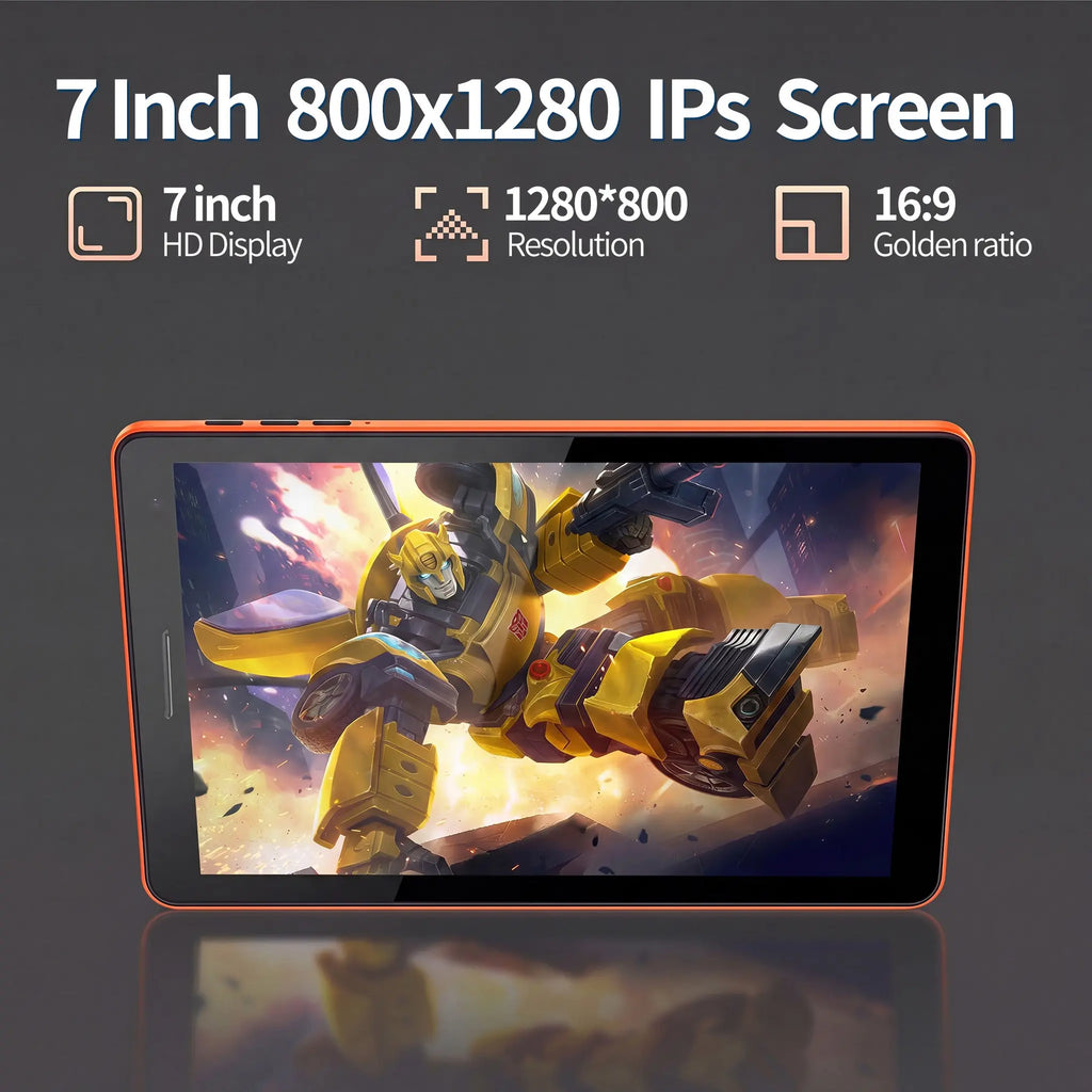 9 Inch Android Tablet, 16GB Storage, SIM & TF Card Slots, Comes with Keyboard, Mouse, Protective Case and USB Charging Cable, Portable Tablet for Study and Entertainment