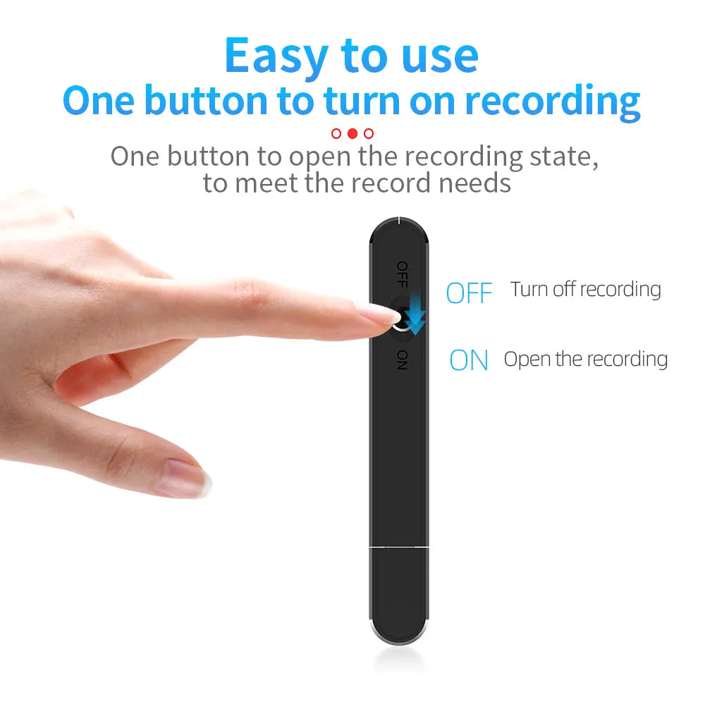 USB Flash Drive Voice Recorder 2-In-1 – Voice Activated, Smart Noise Reduction, Scheduled Recording, Auto File save – Perfect for Meetings & Class Notes