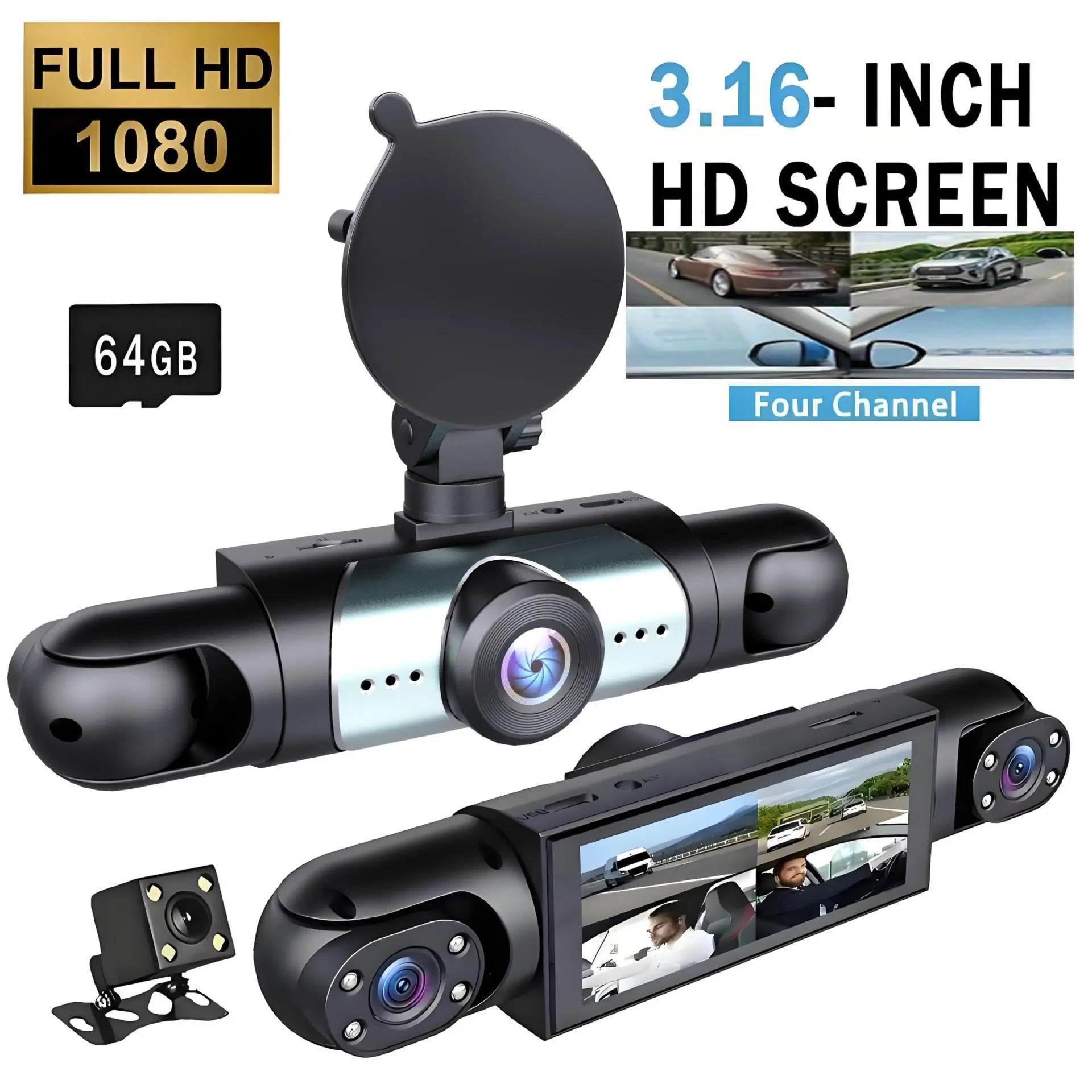 【SUMMER SALE】10 Inch Rearview Mirror Dash Camera, 1080P Full HD Front & Rear Dash Cam, Touch Screen Car Backup Camera with Night Vision, Parking Assistance