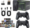 Retro Game Console with 20000+ Classic Games, 64GB HDMI Video Game System with 2 Wireless Controllers, Plug & Play Arcade Gaming Console for TV, Portable Home Gaming System