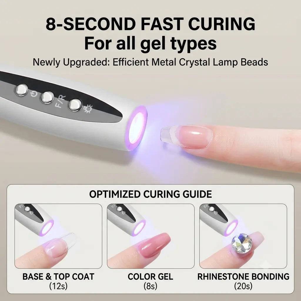 Rechargeable Nail Drill, Cordless Efiles for Fungal Nails Lightweight Nail Care Tool for Nail Repair