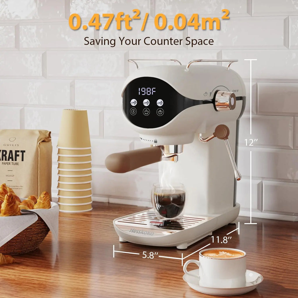 Espresso Machine,Professional 20 Bar Espresso Maker,Cappuccino & Latte Coffee Maker with Steam Frother for Home