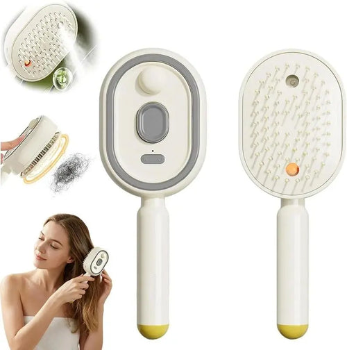 2026 New Electric Steam Brush, Electric Steam Brushs for Hair, Rechargeable Steam Hair Straightener, Detangling Steams Brush, Reduce Frizz, Nourishes Hairs, Anti-Static