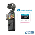 Xtra Muse Vlogging Camera with 1'' CMOS 4K/120Fps Videos 3-Axis Gimbal Stabilizer Fast Focusing Face/Object Tracking Portable Handycam Camcorder