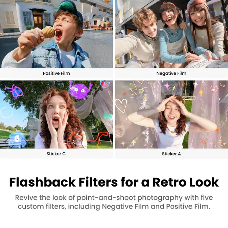 Insta360 GO 3S Retro Bundle Special Edition - Small 4K Vlogging Camera, Hands-Free POV Cam, Retro Filters, 4K30Fps, Extra Bttery, Lightweight Wearable Vlog Camera for Street & Daily Shots