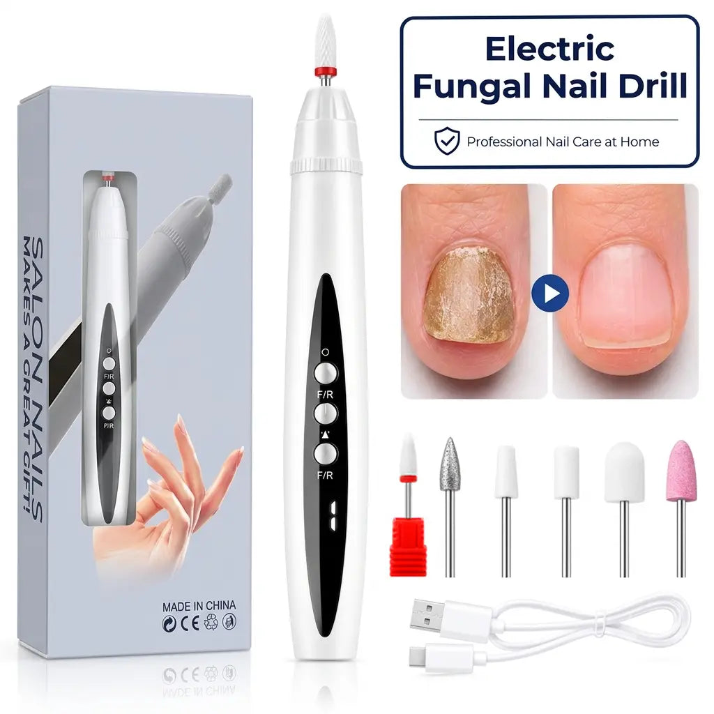 Rechargeable Nail Drill, Cordless Efiles for Fungal Nails Lightweight Nail Care Tool for Nail Repair