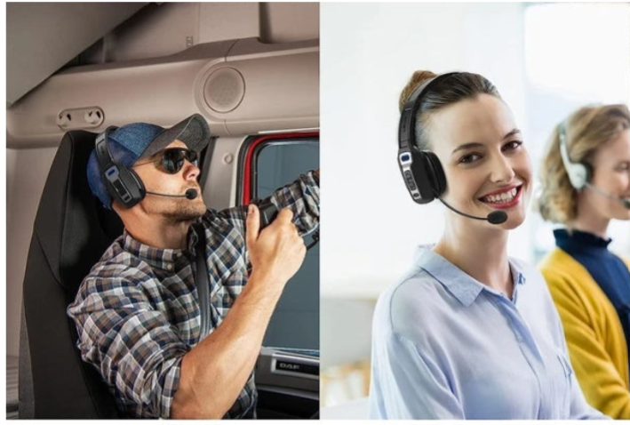 Casque Bluetooth 5.2 Trucker sans fil - mise en situation professionnelle