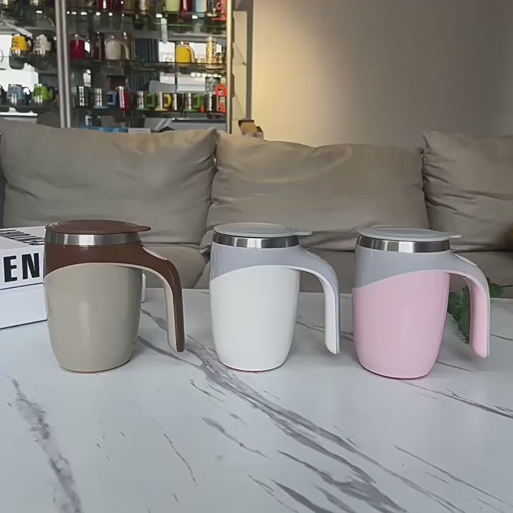 Tasse Mélangeur Automatique Rechargeable - Agitation Magnétique pour Café, Thé et Milkshake