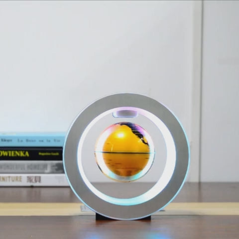 Globe Terrestre Flottant LED - Lévitation Magnétique Anti-Gravité Carte du Monde