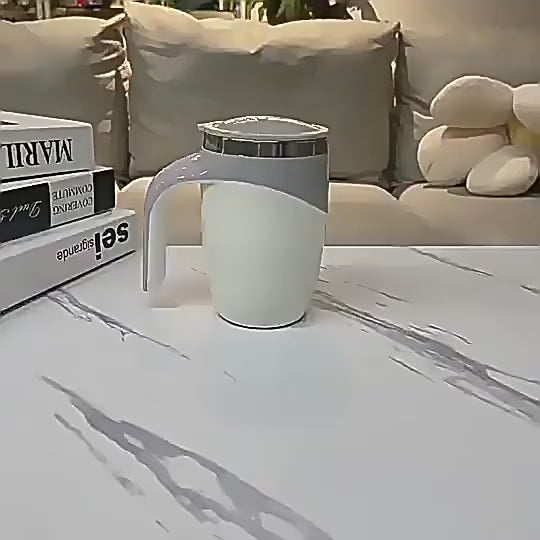 Tasse Mélangeur Automatique Rechargeable - Agitation Magnétique pour Café, Thé et Milkshake