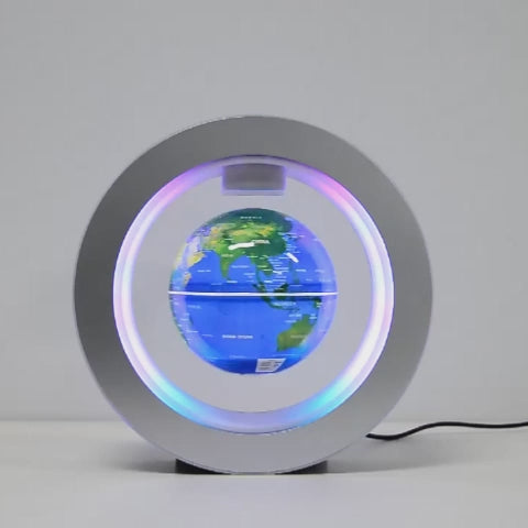 Globe Terrestre Flottant LED - Lévitation Magnétique Anti-Gravité Carte du Monde