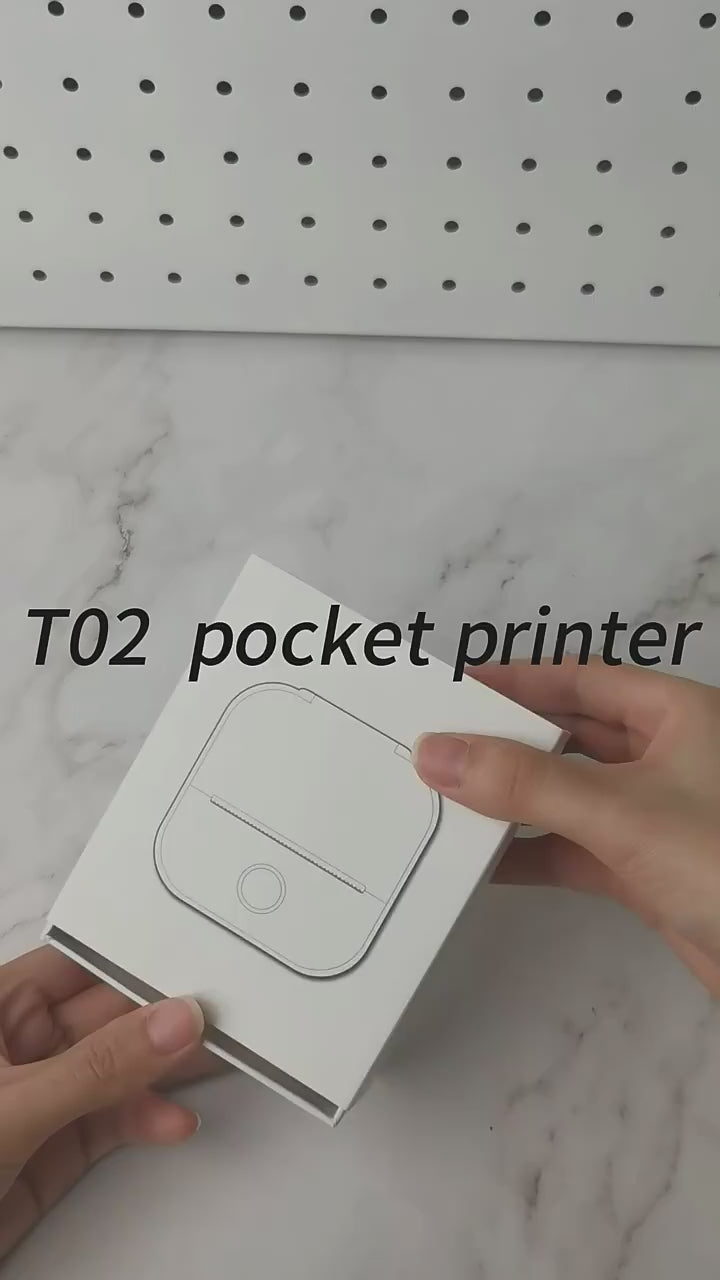 Mini Imprimante Thermique Portable Bluetooth - Étiquettes, Photos et Notes Sans Encre