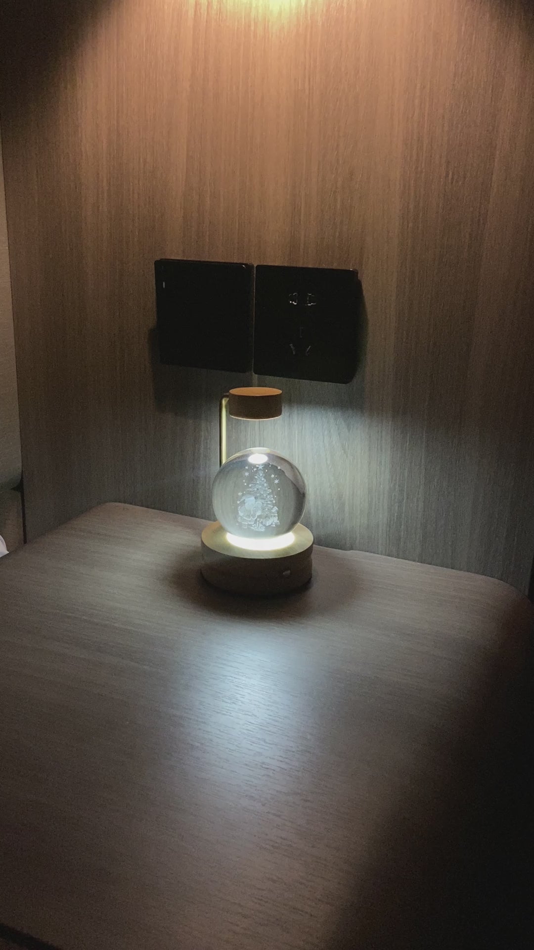 Veilleuse Boule de Cristal 3D - Dinosaure Cosmique LED USB Cadeau Déco Chambre
