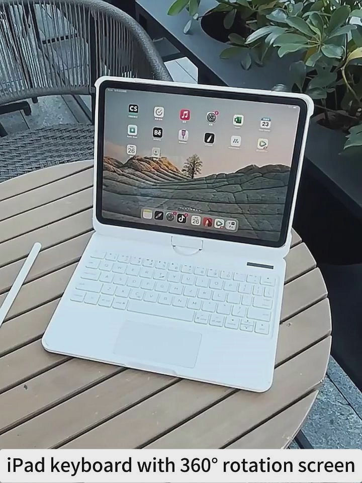 Coque Clavier Bluetooth iPad 360°