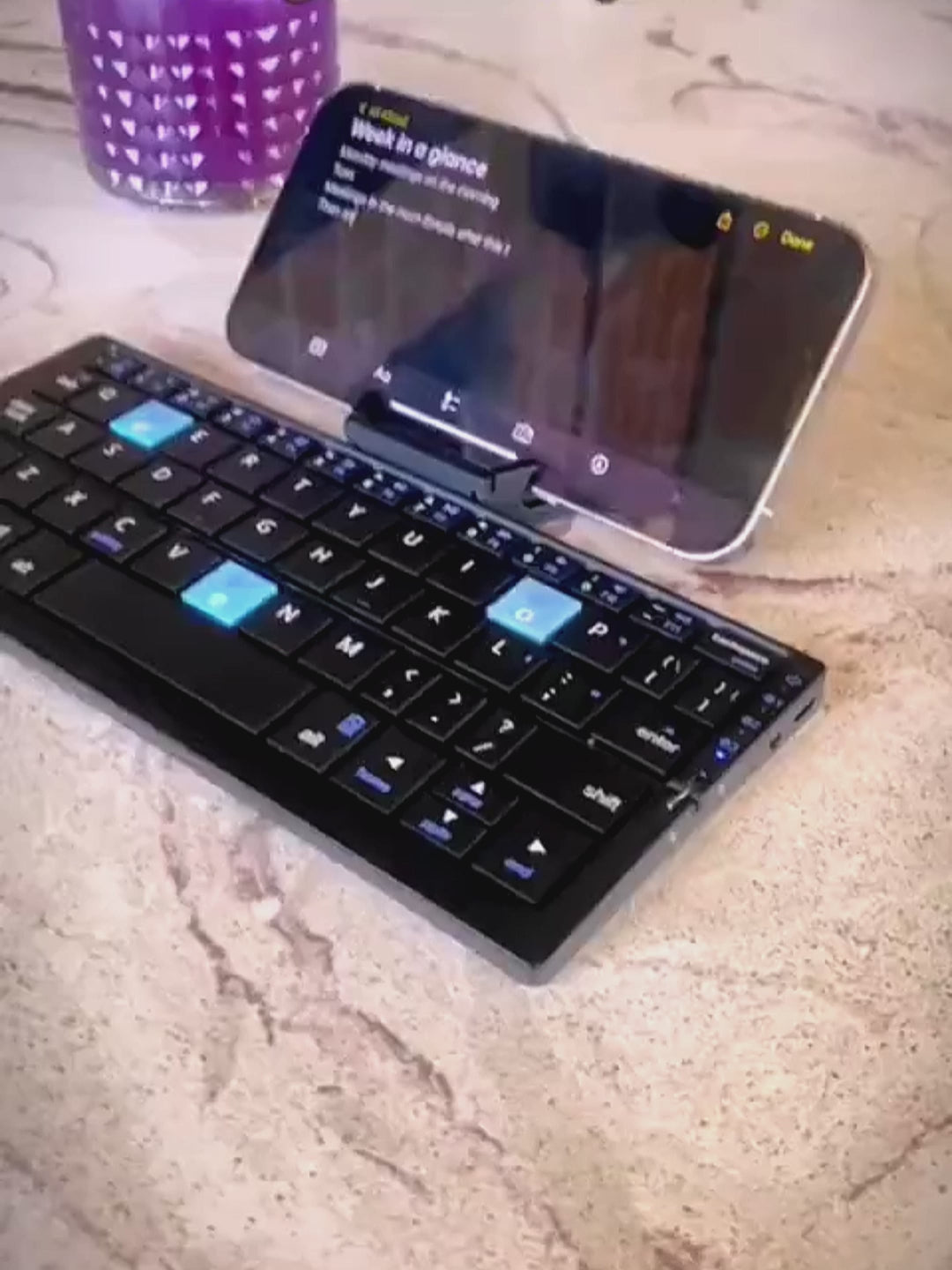 Mini Clavier Bluetooth Pliable