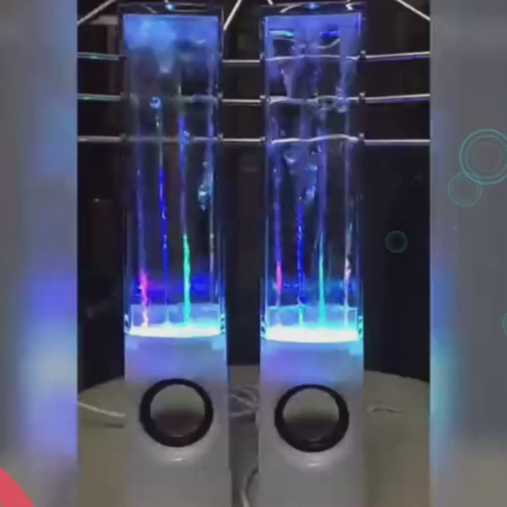 Enceinte Fontaine d'Eau Dansante avec LED - Son 3D et Jeux de Lumières pour Soirées