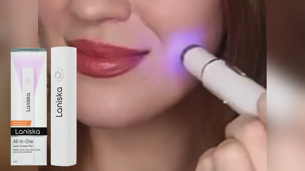 Stylo Soin Tout-en-Un – Effaceur Laser Portable, Soin Peau Visage & Corps, Compact & Rechargeable
