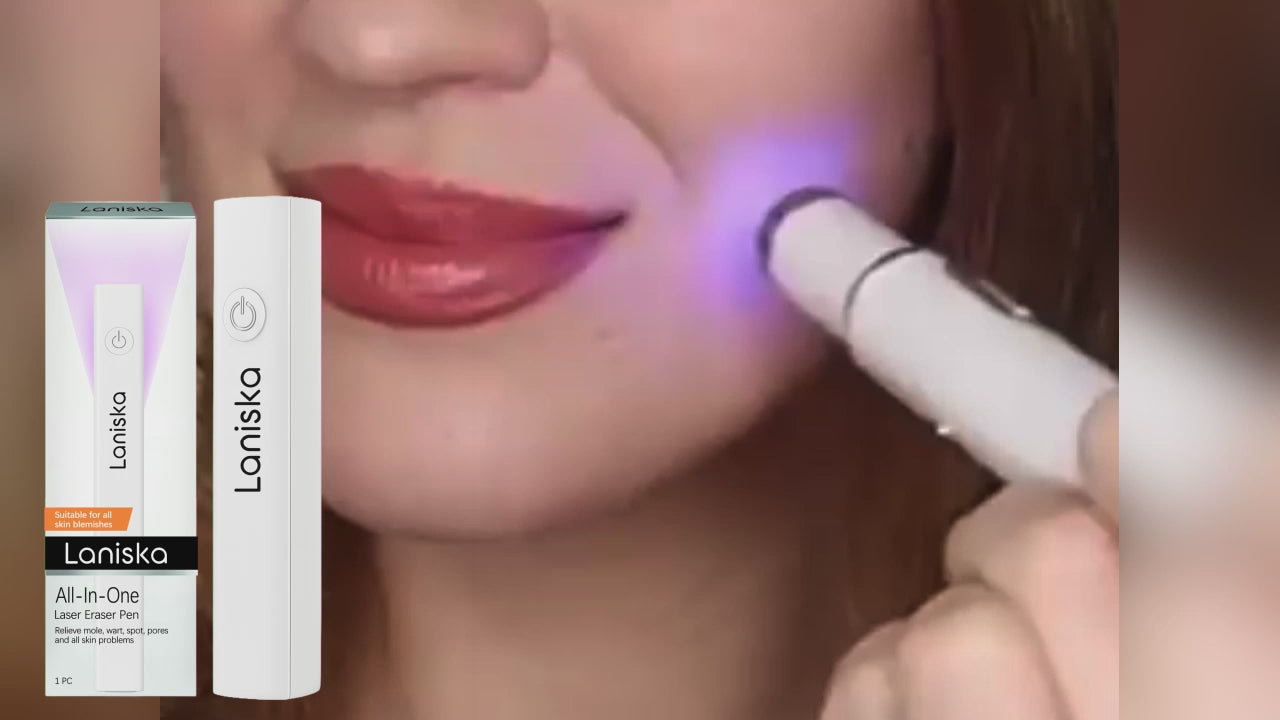 Stylo Soin Tout-en-Un – Effaceur Laser Portable, Soin Peau Visage & Corps, Compact & Rechargeable